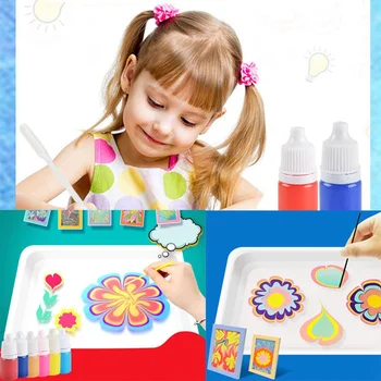 

2020 Children Beginner Paint Set Hydrographics Water Transfer Painting Set Painting On Water Creative Art Set Painting For Kids