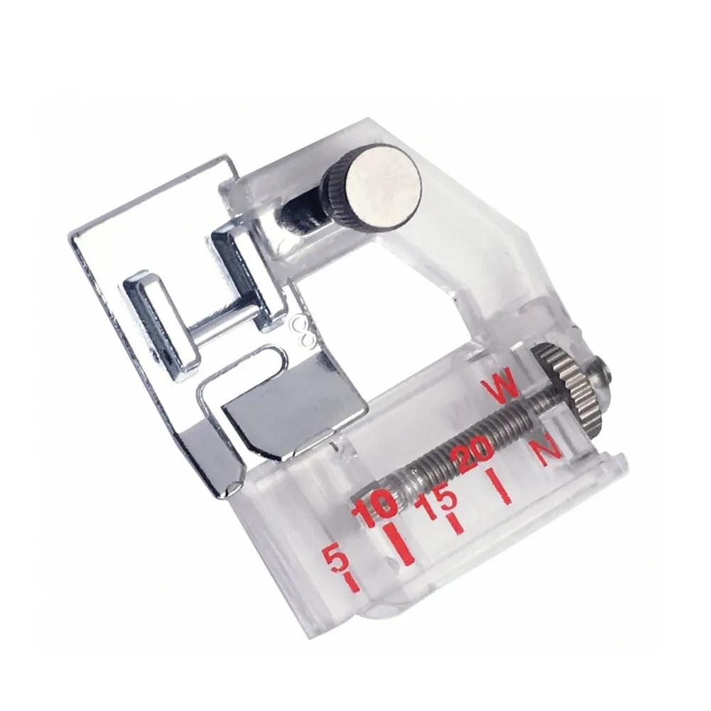 Sewing machine foot adjustable bias tape binding snap on presser foot 6290 for Brother and low shank sewing machine