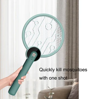 

1 Pcs 3 Color Electric Hand Held Bug Zapper Insect Fly Swatter Racket Portable Mosquitos Killer Pest Control For Bedroom Outdoor