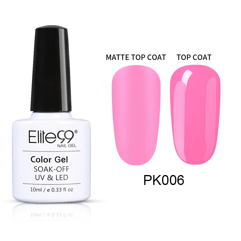 PK006 Elite99 Янтарный матовый гель лак для ногтей набор Гибридный все для маникюра 10 мл авокадо цвета УФ Macchiato праймер для ногтей - Цвет: PK006