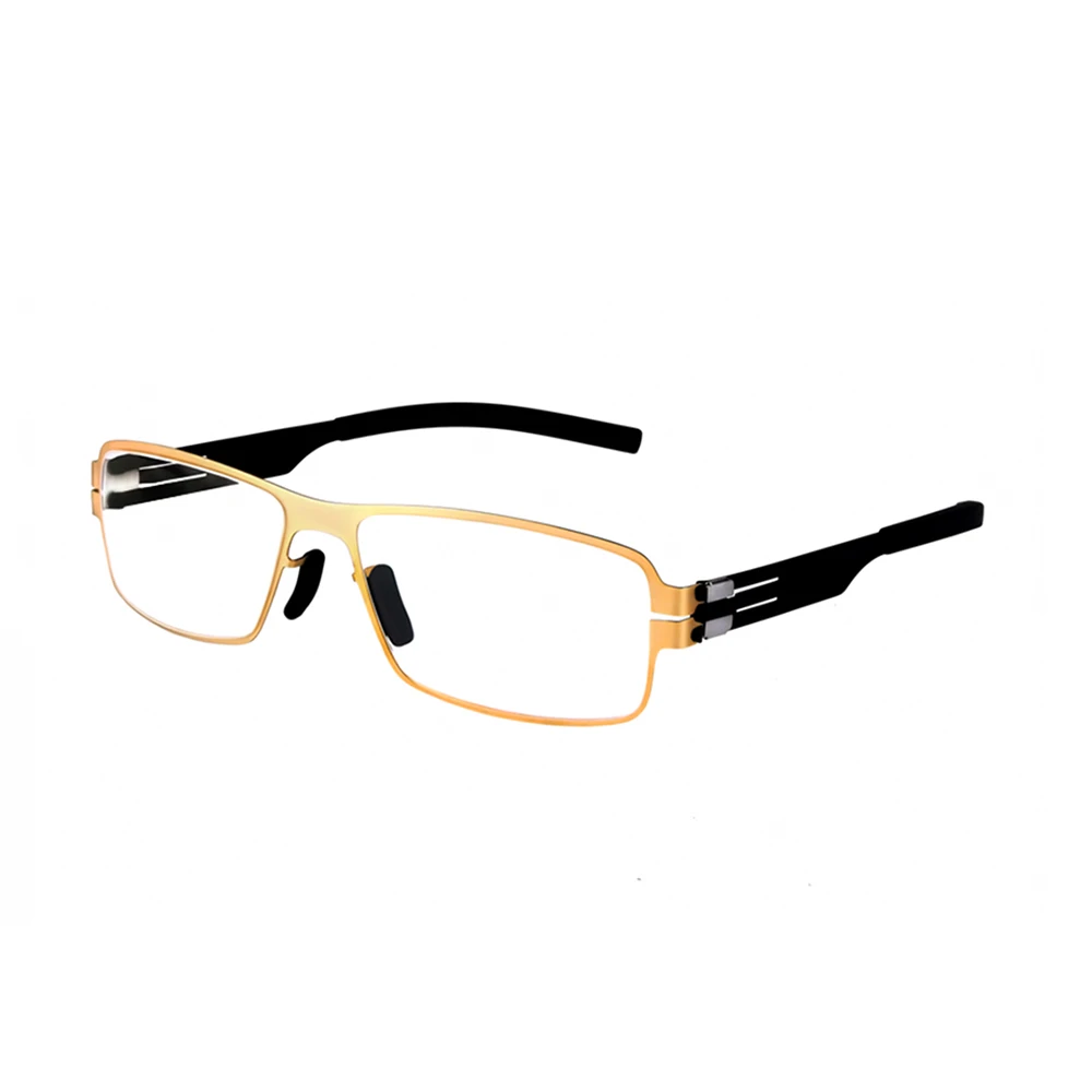 Brand Style High Quality Screwless Glasses Frame Handmade Men Women Stainless Steel Prescription Reading Computer Eyeglasses