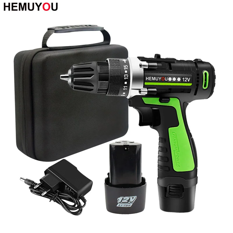 

12V 16.8V Adjust speed Home Cordless Power Tools Electric Screwdriver Multi-Function Lithium-Ion Rechargeable Electric Drill