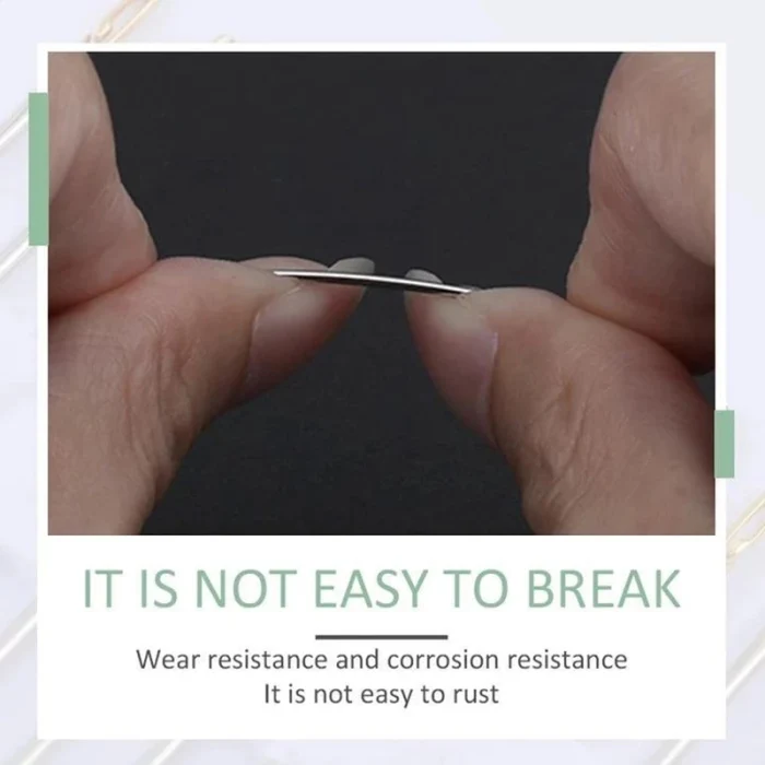 Нержавеющая сталь Self-threading иглы открытия швейная штопки иглы Набор PI669
