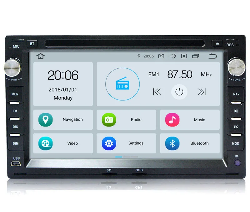 

COIKA 7" Android 9.0 Car Multimedia Player GPS For Volkswagen Jetta Polo T5 Passat B5 Sharan Golf 4 1999-2005 GPS Navi BT 4+64G