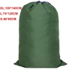 Moving Luggage Bags Large Canvas Heavy Duty Laundry Bags Green White Thick Breathable Dust-proof Drawstring Storage Pouch Bags 2