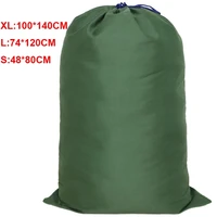Moving Luggage Bags Large Canvas Heavy Duty Laundry Bags Green White Thick Breathable Dust-proof Drawstring Storage Pouch Bags 2