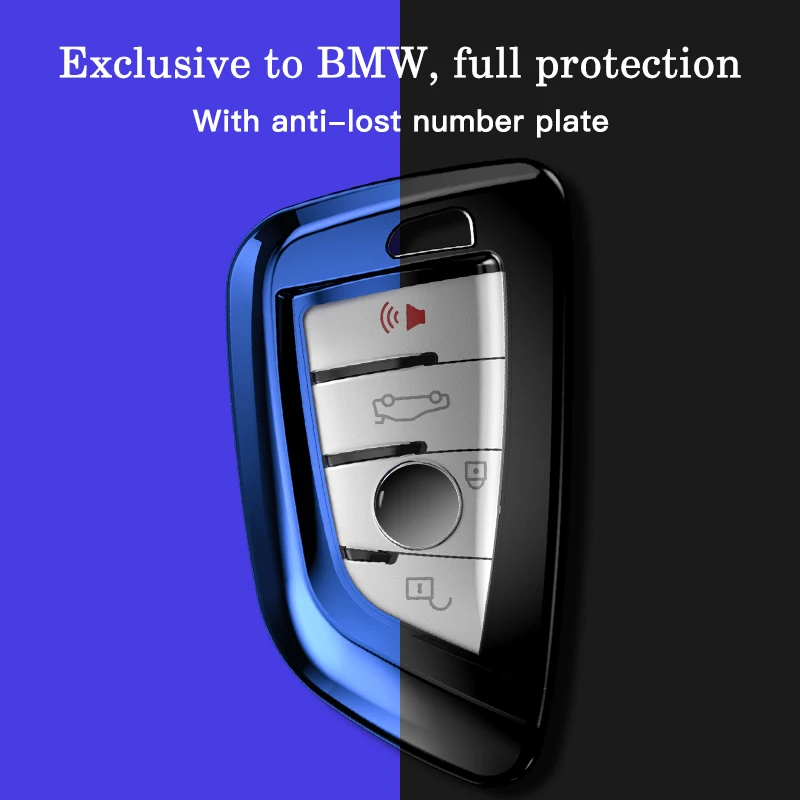 

Electro-plating key shell car Key Case Cover For BMW F15 F16 F48 G30 F85 G11 X1 X5 X6 M 2018 X1 X3 X4 X5 X6 35i 50i