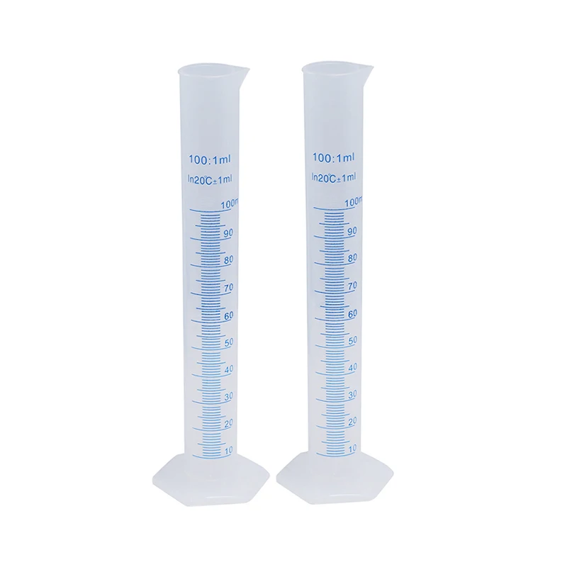 1 шт. 100 мл, мерный стакан пластиковый цилиндр для приготовления пищи жидкий синий весы инструмент химический лабораторный инструмент Dchool лабораторный инструмент