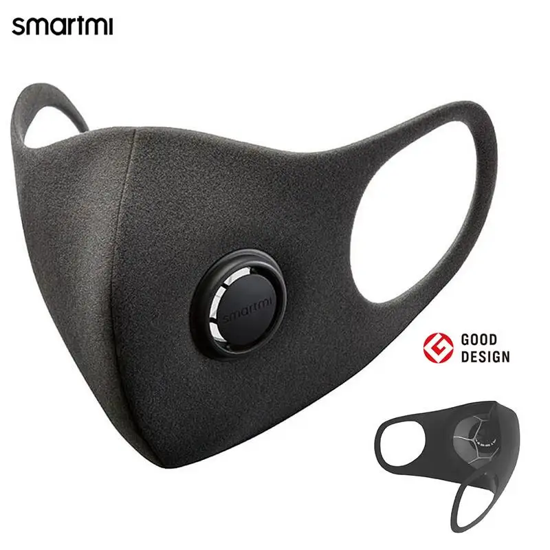 Фильтрующая маска Smartmi 97% PM 2 5 с вентиляционным клапаном долговечная фильтрующая
