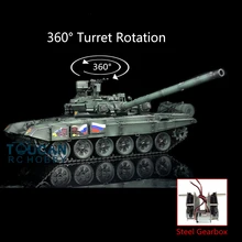 Henglong 1/16 зеленый TK 6 0 S пластиковый T90 RTR RC Танк 3938 360 турель стальной