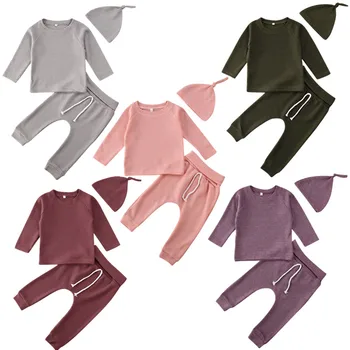 

Newborn Baby Girl Boy Set Winter Warm Clothes Long Sleeve T-Shirt Pants Outfits Newborn Clothing Set Baby Unisex Clothing Set