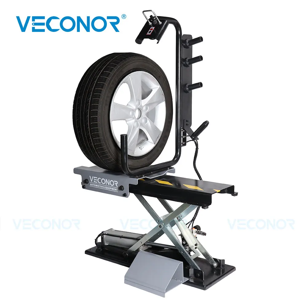 VECONOR Pneumatic Tyre Wheel Lifter for Wheel Balancer Universal Air