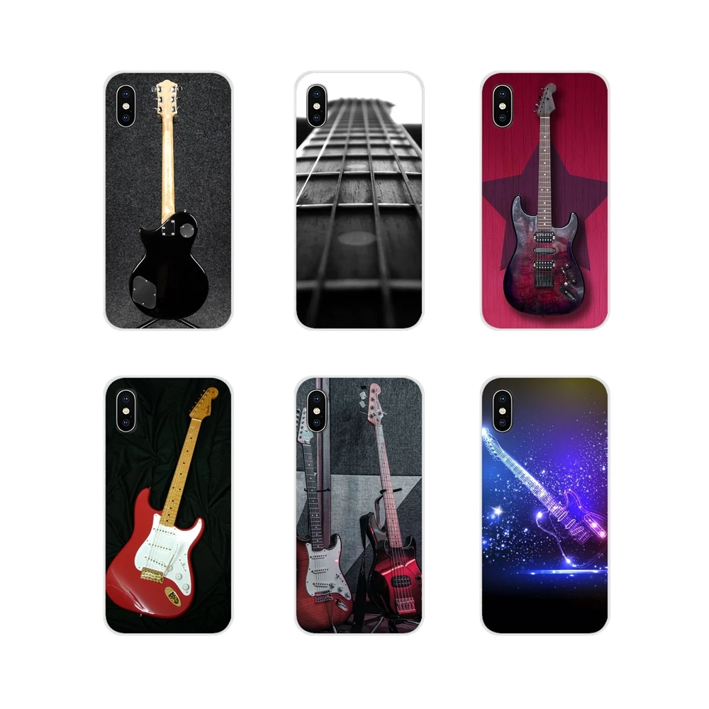 ТПУ чехол сумка для струн бас-гитары музыкальный Huawei G7 G8 P7 P8 P9 P10 P20 P30 Lite Mini Pro P Smart