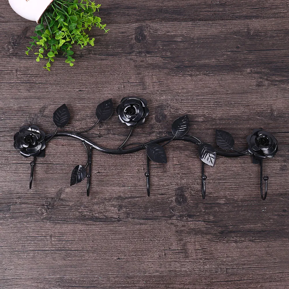 Роза над дверью висячие крючки для одежды Материал держатель Вешалка спальня кухня