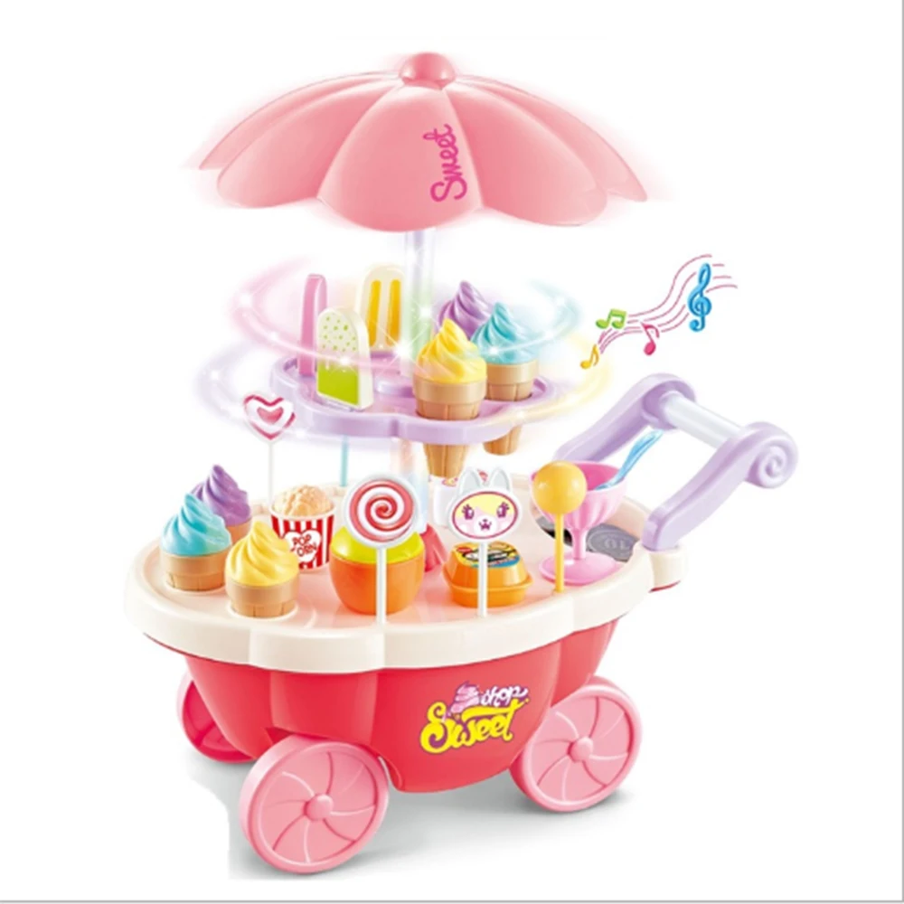 Бесплатная доставка детская вращающаяся платформа Mini Market Sweet|Играем в магазин| |