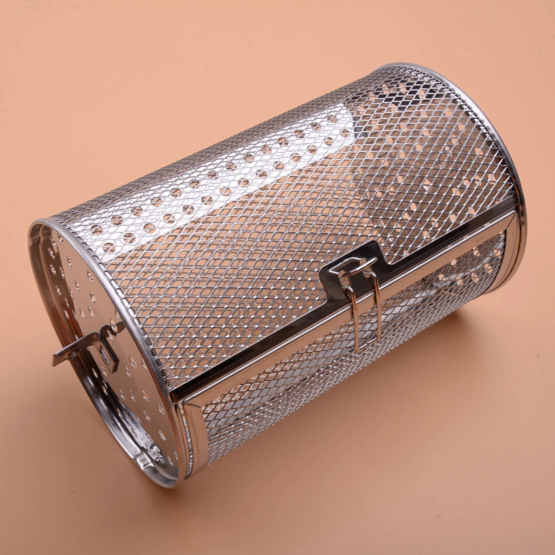 

Stainless Steel 18x12cm Air Fryer Rotisserie Oven Kitchen Grill Roaster Rotating Basket Drum Cage Mesh
