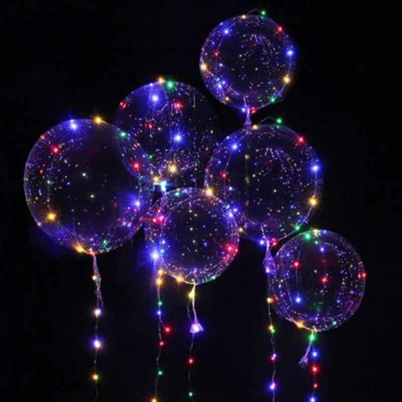 

6PCS 18'' LED Balloon Luminous Light Up Glow Wedding Birthday Xmas Party Lights Parties, Weddings, Christmas, Bar Decorations, E