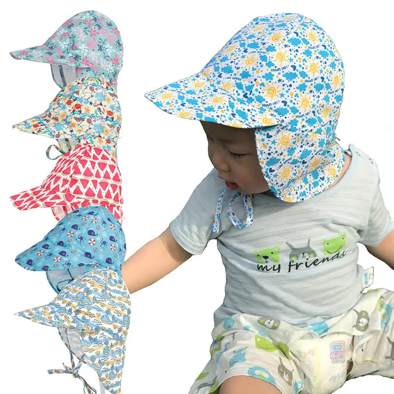baby hat with neck cover