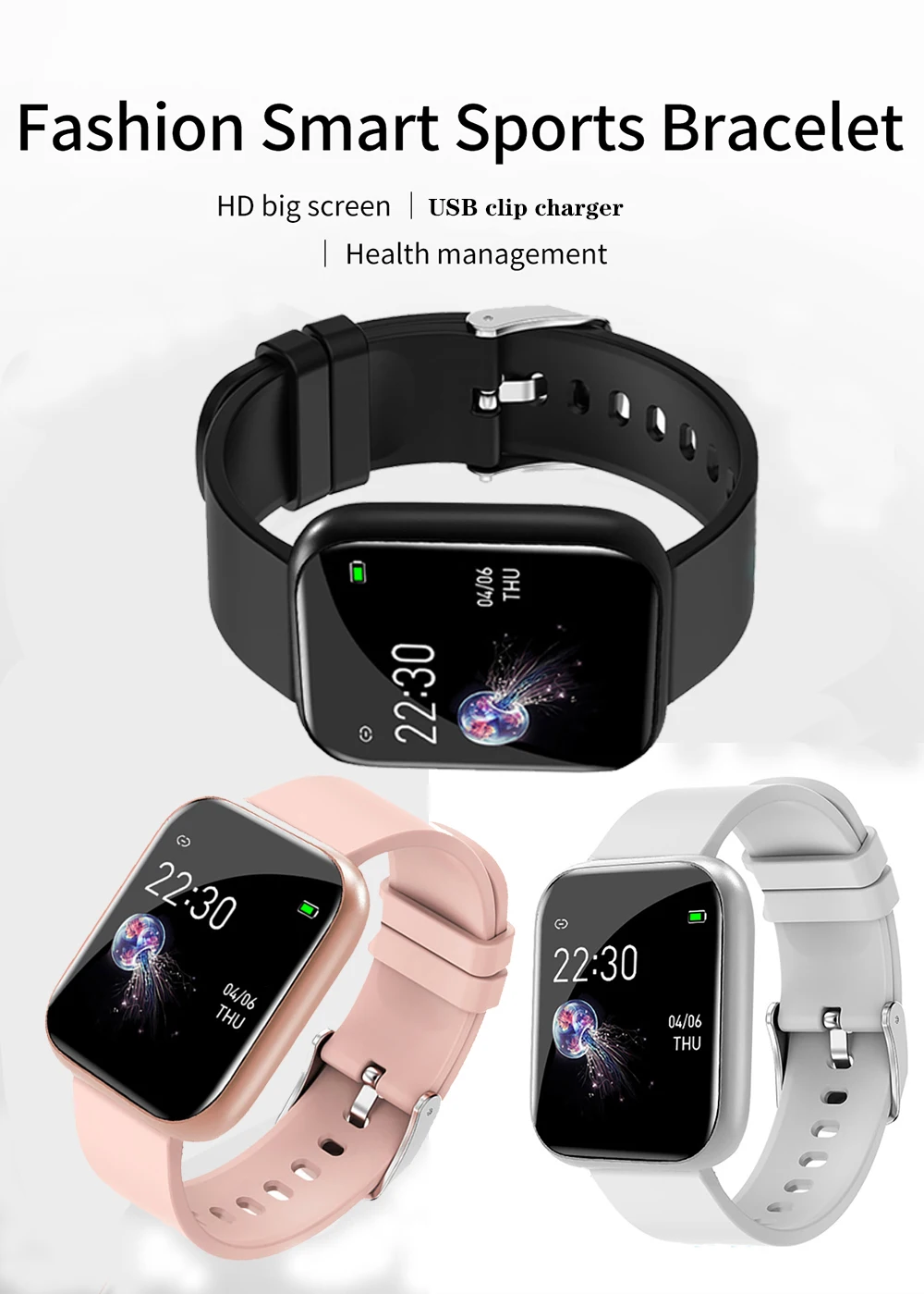 New I5 Women Waterproof Smart Watch P70 P68 Bluetooth Smartwatch For Apple IPhone Xiaomi Heart Rate