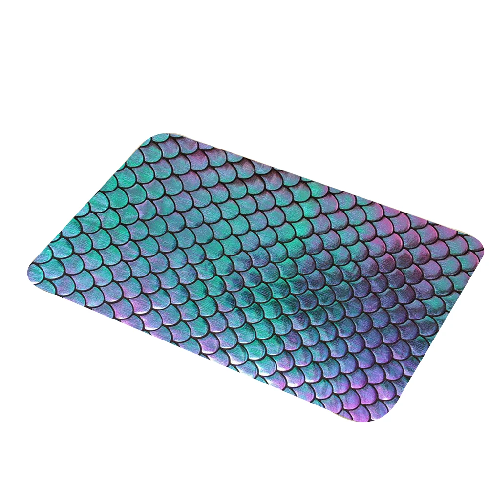 B Русалка градиент рыбья чешуя двери коврики Нескользящие супер абсорбент ванная комната ковры Крытый Коврик для спальни гостиная - Цвет: B