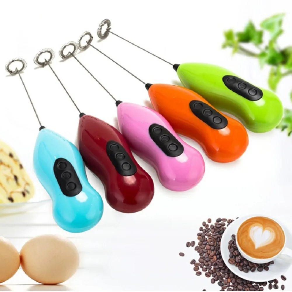 Manual Coffee Blender Egg Beater Bubbler Milk Foamer Maker Stir Juice Electric Handheld Mixer Blender Egg Stirring Kitchen Tools