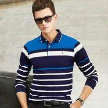 Place Of Origin Supply Of Goods Brand Men'S Wear Spring And Autumn New Style MEN'S T-shirt Pure Cotton Fold-down Collar Pullover