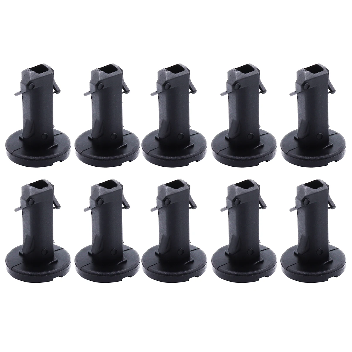 Clips De Ajuste Para Cubierta De Ojo De Remolque De Land Rover LR4 Y Range Rover Sport - 10 Unidades - Nylon Negro