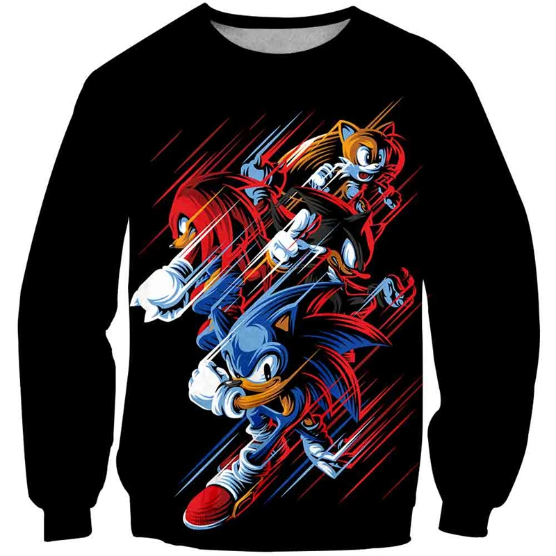 Одежда для детей Sonic 3D пуловер рубашки девочек и семьи Свитшот мальчиков Super
