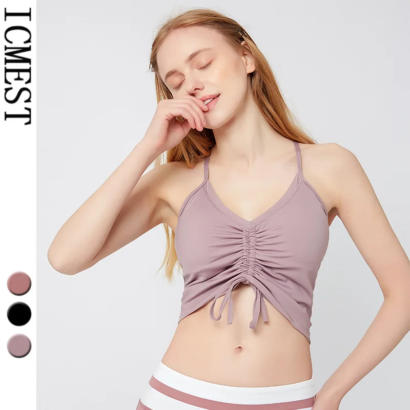 

Women Fitness Sports Bra Padded Breathable Yoga Tops Female Underwear Yoga Gym Clothing