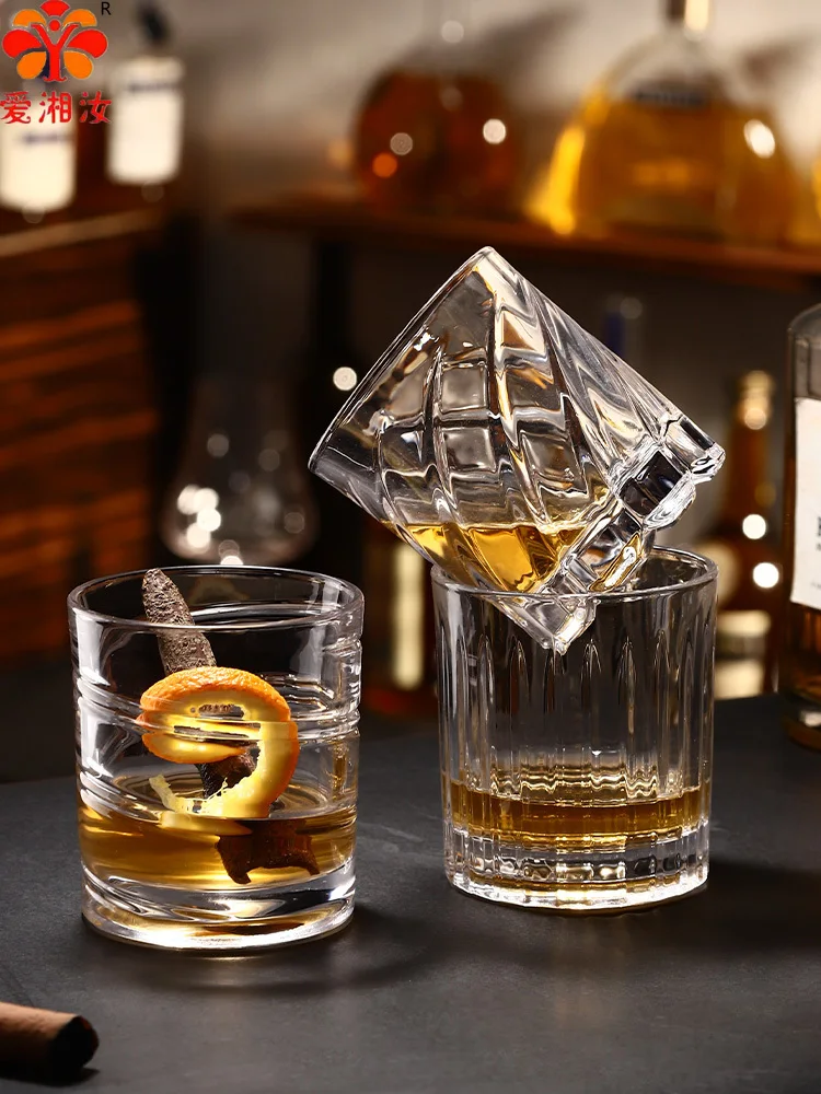 

Aixiangru-Revolving Whiskey Glass, Creative Top Glass Cup, Rotary Wine Glasses