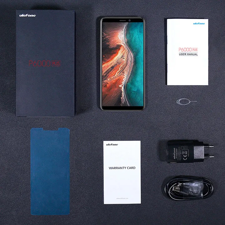 Ulefone P6000 Plus Android 9,0 6350 мАч смартфон 6,0 дюймов Face ID HD+ Двойная камера Ouad Core 3 ГБ 32 ГБ Face ID4G LTE мобильный телефон