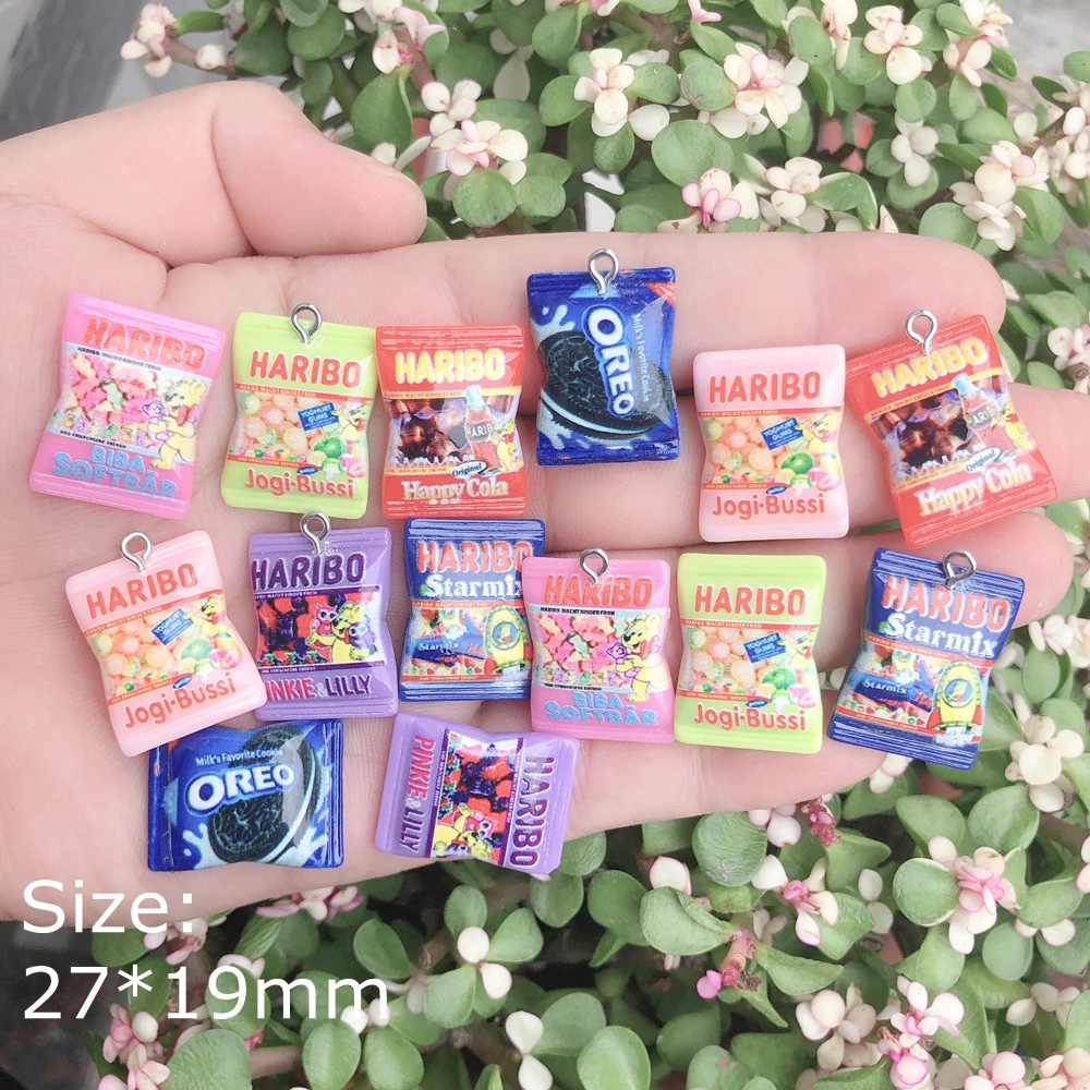 Resin Charms Pendants For Bracelets Necklace Earrings Jewelry Making Flat Back Cabochon