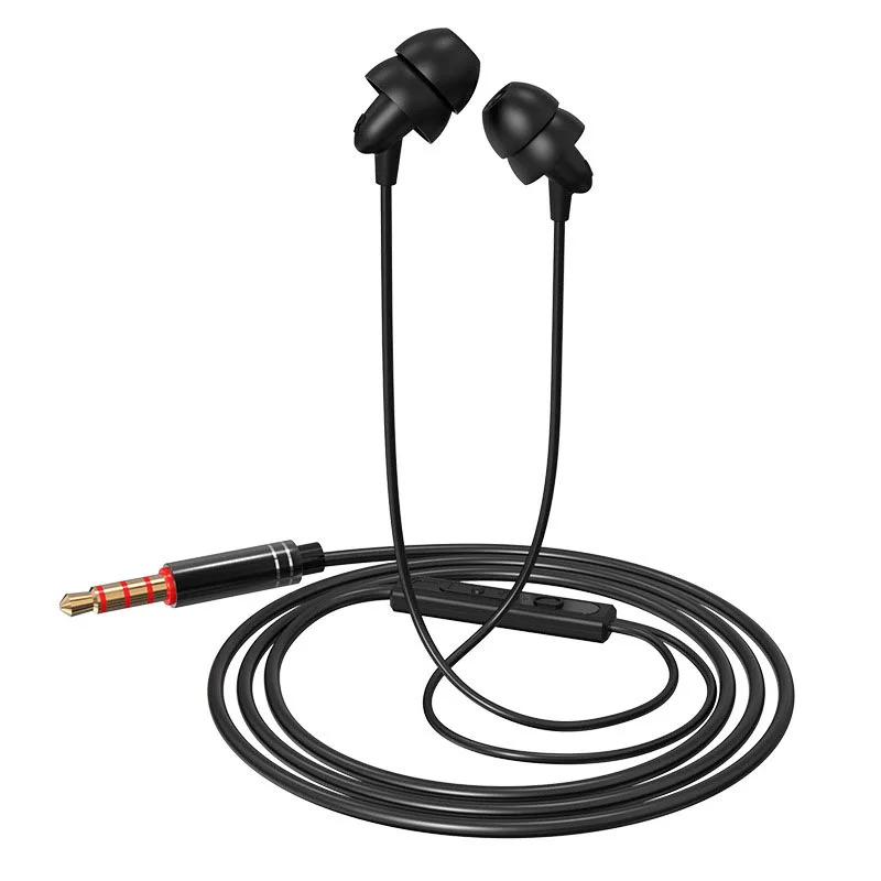 3 5 мм In ear спальный проводные наушники с микрофоном гарнитура для Мобильный
