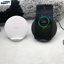 Оригинальное Быстрое беспроводное зарядное устройство samsung Qi quick charge для Galaxy S10 S9 S8 Plus Note 10+ 9/iPhone X XR XS 8/Smart Pad EP-N5100