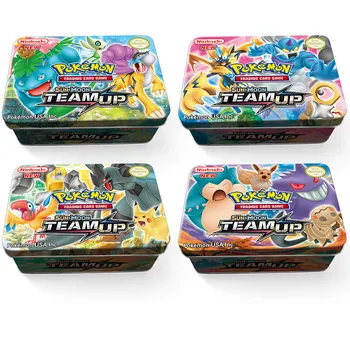 

TAKARA TOMY 42pcs/set Pokemon Iron Box SUN&MOON Toys Hobbies Hobby Collectibles Game Collection Anime Cards Christmas Gift