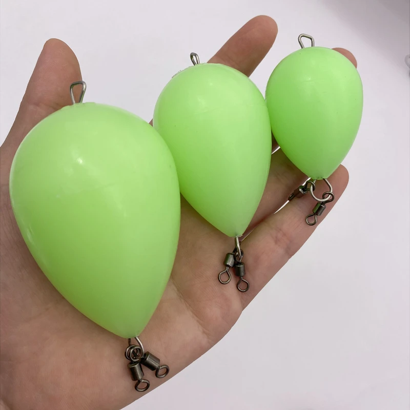 

5Pcs* lUMINOUS Bobber Float Fishing Float Night Fishing Luminous Egg Float Upward Help Thrower Long-distance Casting Bait