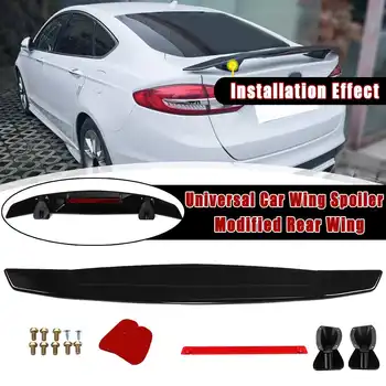 

Universal Car Rear Trunk Wing Spoiler for Nissan GTR for Mustang for Toyota GT86 BRZ Tail-free Perforated Sedan for Coupe black