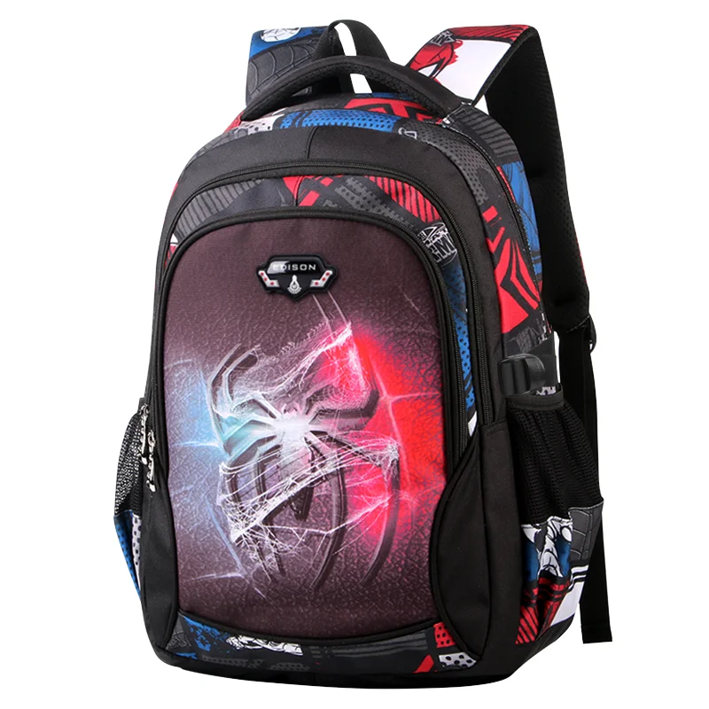 

Детский Школьный рюкзак Эдисона, милый мультяшный ранец для начальной школы, подростка, дорожный рюкзак для ноутбука