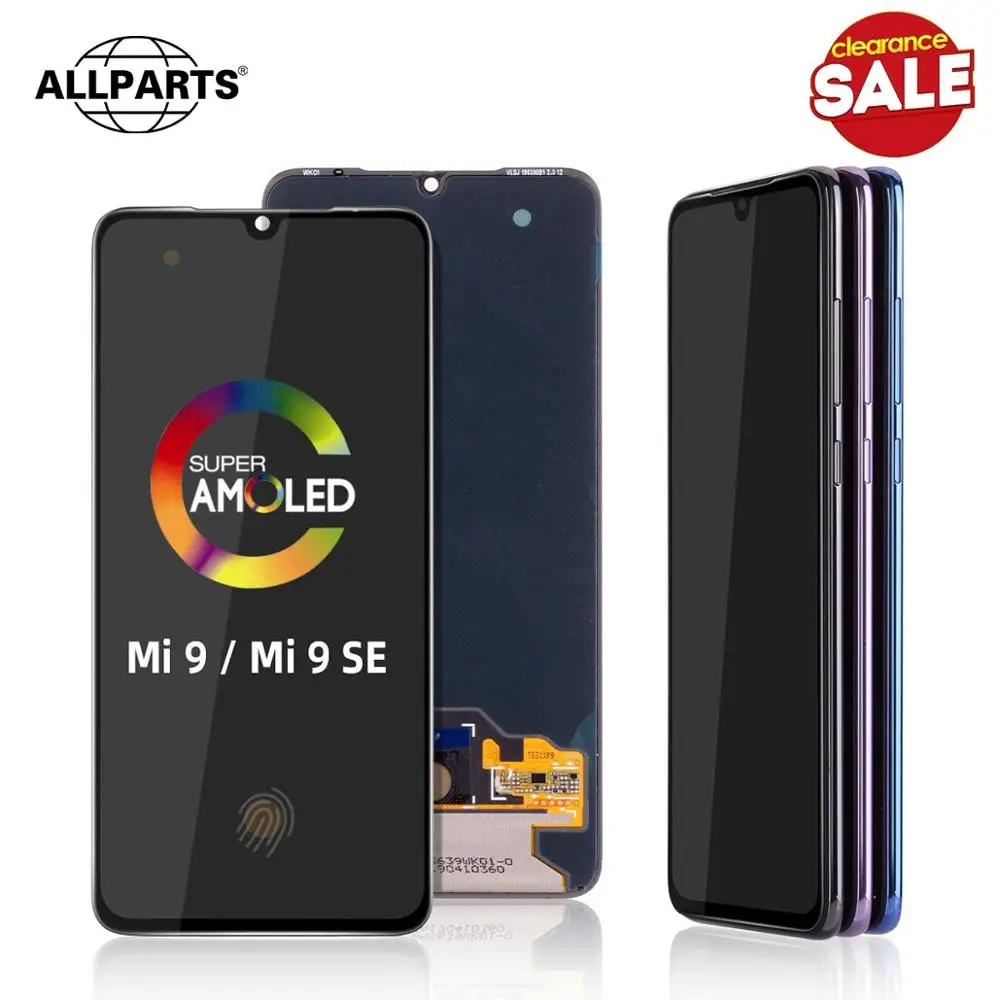 AMOLED Original LCD For XIAOMI Mi 9 LCD Display Touch Screen with Frame For XIAOMI Mi 9 SE LCD Disp