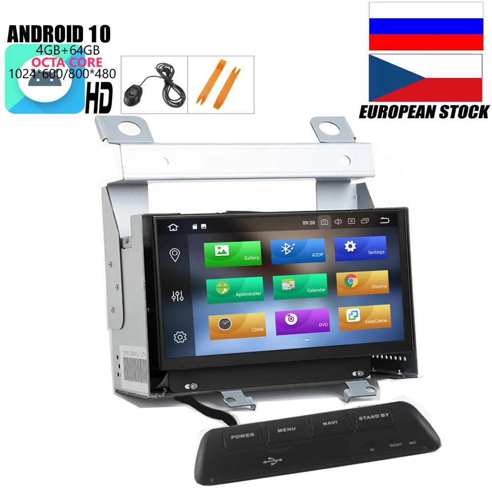 HIRIOT IPS 7 'ɺndroid 10 DVD GPS плеер для LAND ROVER FREELANDER 2 3007-2012 головное устройство стерео Octa