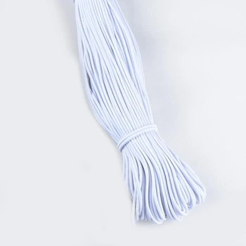 

3mm White/black Thin Round Elastic Bands Elastic Rope Wedding Garment Elastic Tape for DIY Sewing Accessories