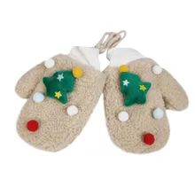 Детские хлопковые милые плотные Рождественские перчатки с рисунком олененка для маленьких мальчиков и девочек; зимние теплые перчатки; Прямая поставка;#4