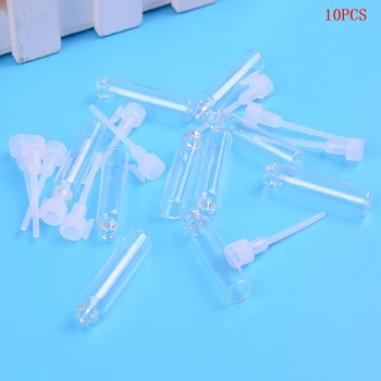

10/50pPcs Mini Glass Sample Bottle Perfume Vials Perfume Bottle 1ml Empty Laboratory Liquid Fragrance Test Tube Trial Bottle