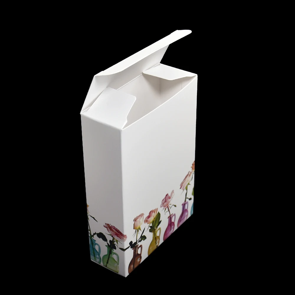 25 шт/партия Складная белая крафт-бумага упаковочная коробка для ухода за кожей маска с мешками упаковка коробки для еды Подарочный упаковочный картонный ящик