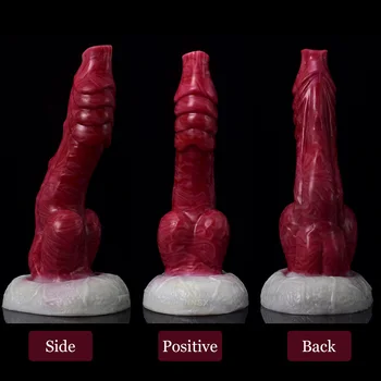 NNSX NEW Dragon Dildo Big Knot Scale Animal Anal Plug Silicone with Suction Cup Adult Games Sexitoys for Men Sexy Toys FemaleGay 5