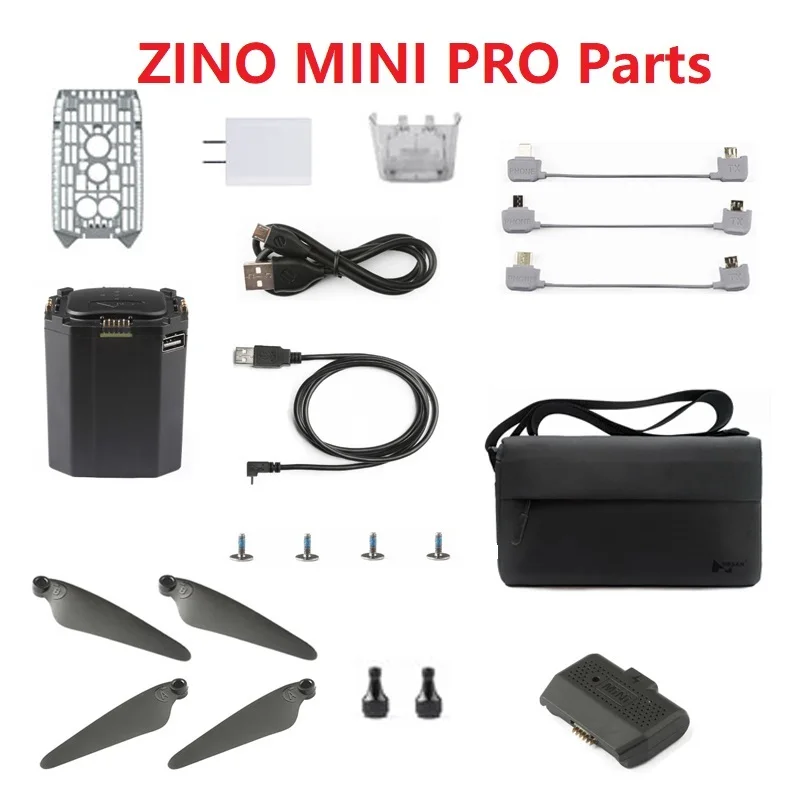 Lot Accessoires Drone DJI Mini 3 Pro - Câble Type C, Hélice, Joystick, Sac