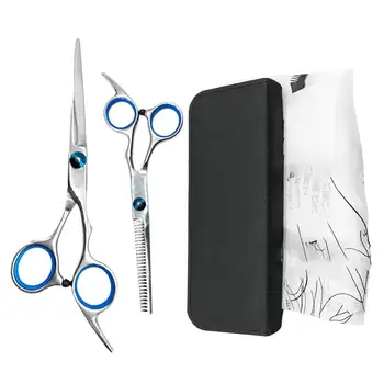 

1 Set Stainless Steel Simple Practical Teeth Scissors Hair Styling Tools Straight Scissors for Home Salon