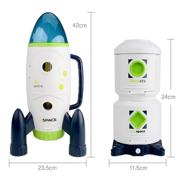 Acousto Optic Space Rocket Toy Astronaut Spaceship Toys Model Shuttle Space Station Rocket Aviation Series Toys Child Gift 6
