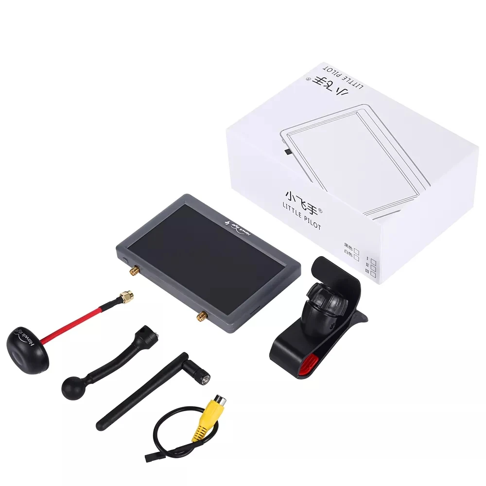 Hawkeye Little Pilot VR все-в-одном 5 дюймов истинное разнообразие FPV монитор 800x480 5,8G 48CH двойной приемник очки для радиоуправляемого дрона