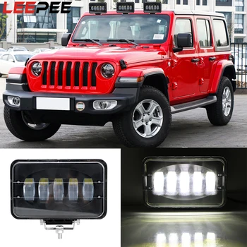 

12V 24V 6inch 50W Work Light Motorcycle Headlight Car Truck Trailer LED Lamp Super Bright For Offroad SUV 4WD Boat Tractor Bar
